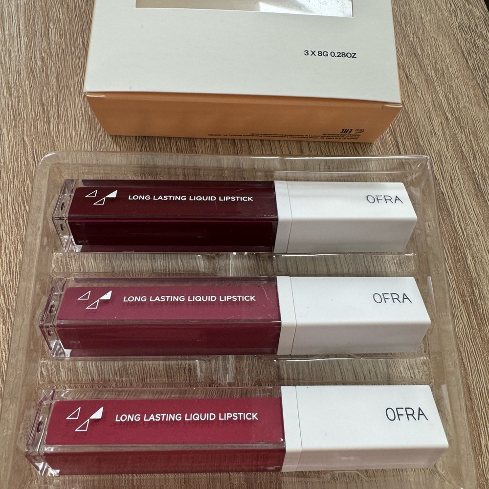 New! 💄💋OFRA Long Wear Liquid Lipstick, Set of 3